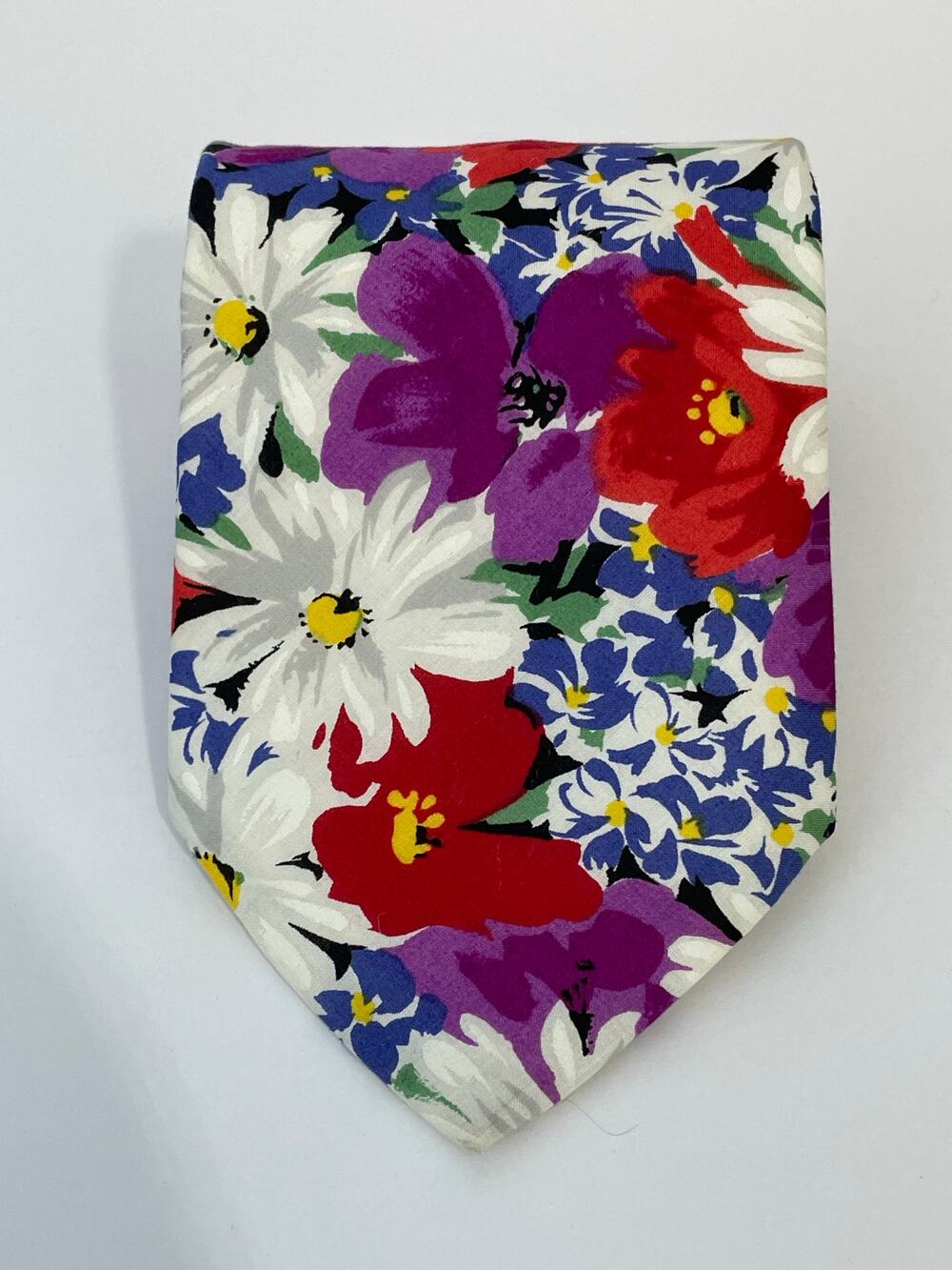 Vintage 615 Collection Necktie Spring Floral Cottage Core Preppy Brunch USA